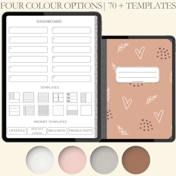 Portrait Digital Notebook | Prompt Templates