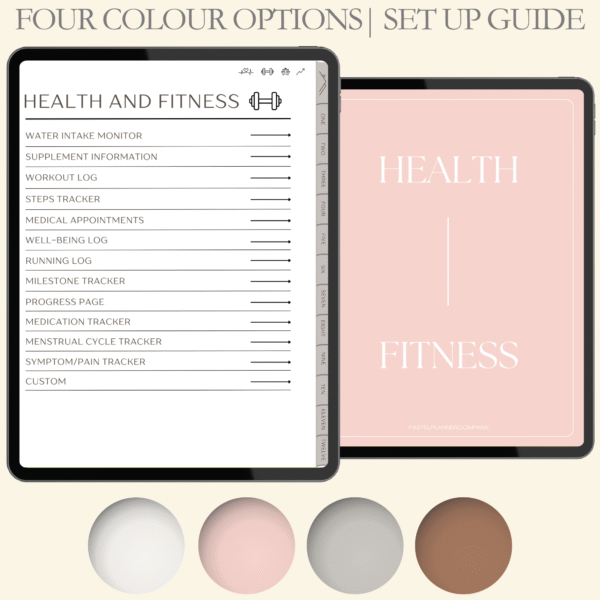 Digital Health and Fitness Planner