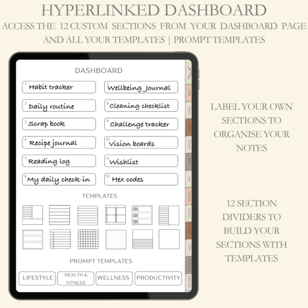 Portrait Digital Notebook | Prompt Templates - Image 2