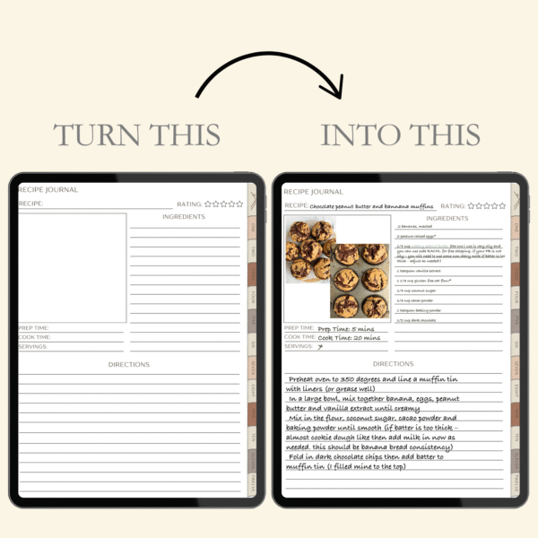 Portrait Digital Notebook | Prompt Templates - Image 3