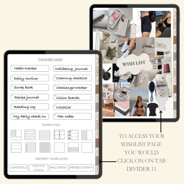 Portrait Digital Notebook | Prompt Templates - Image 4
