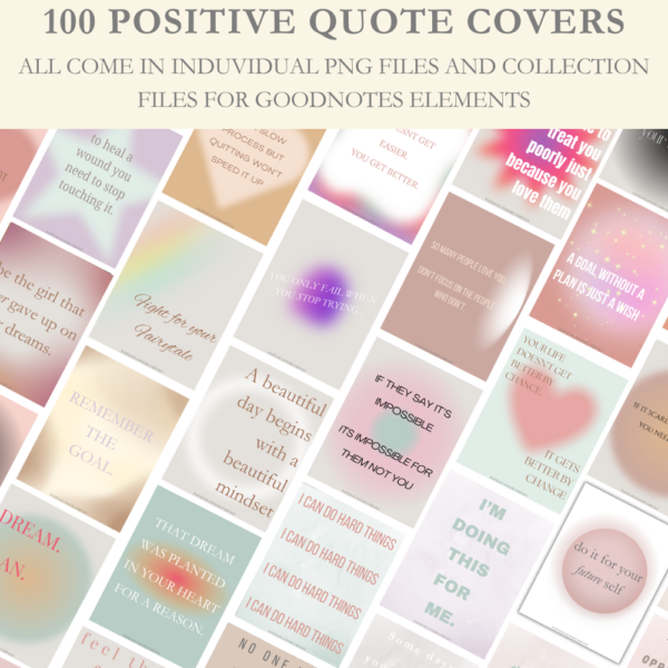 Positive Quote Digital Covers