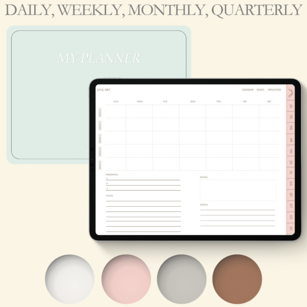 Undated Landscape Digital Planner