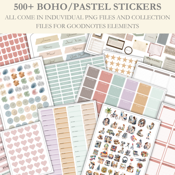 Pastel Sticker Bundle