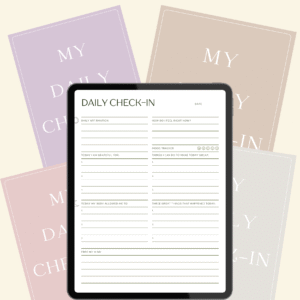 Digital Daily Check-In Worksheet