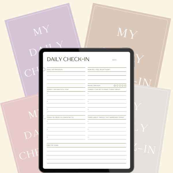 Digital Daily Check-In Worksheet
