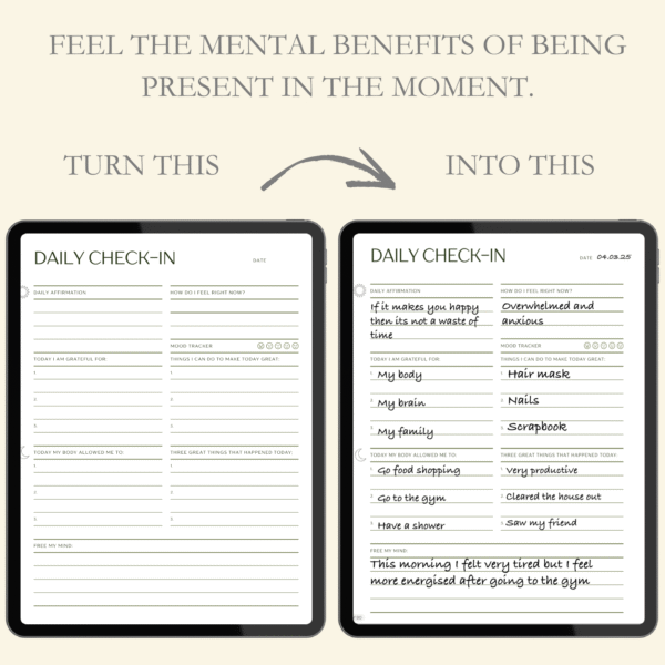 Digital Daily Check-In Worksheet - Image 2