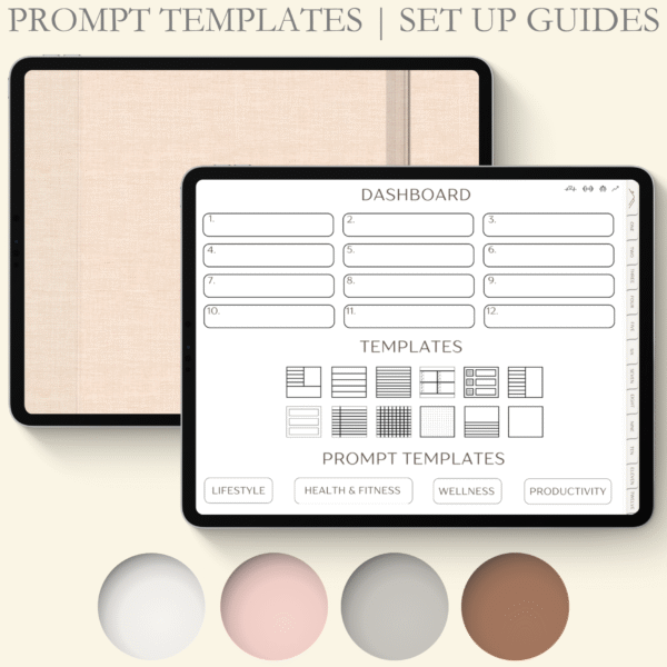 Landscape Digital Notebook | Prompt Templates