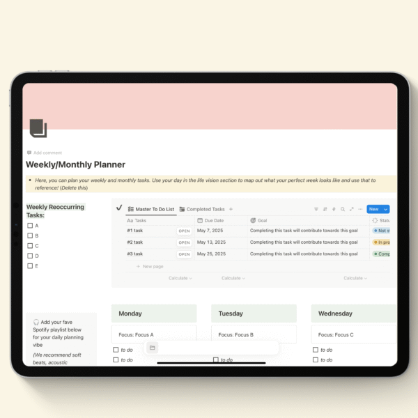 Notion Pastel Life Planner - Image 2