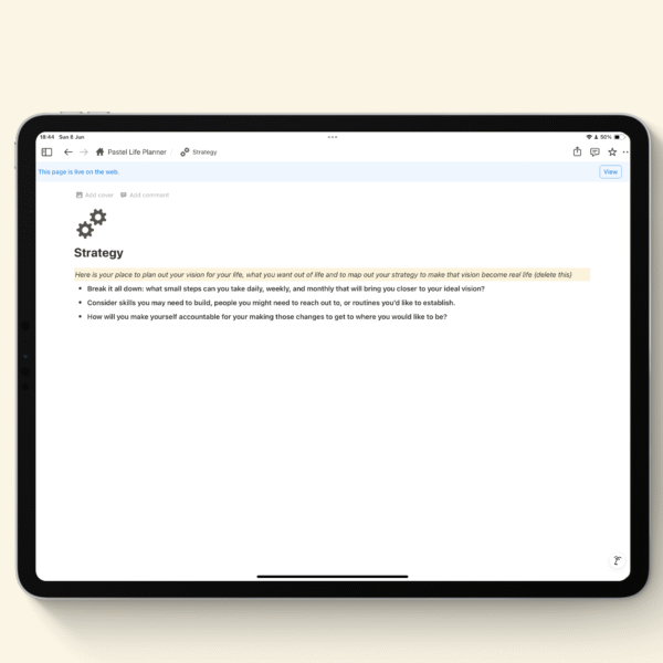 Notion Pastel Life Planner - Image 8