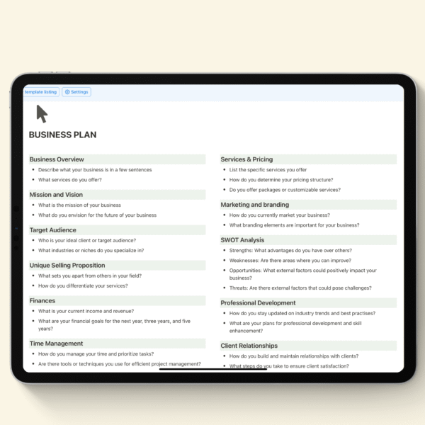 Notion Business and Social Media Planner - Image 5