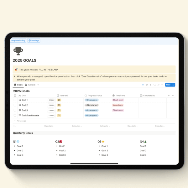 Notion Business and Social Media Planner - Image 6